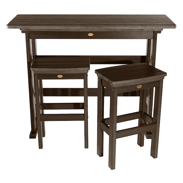 Highwood Usa Lehigh 3pc Bar Height Outdoor Patio Furniture Balcony Set AD-KITBALC2-ACE - main
